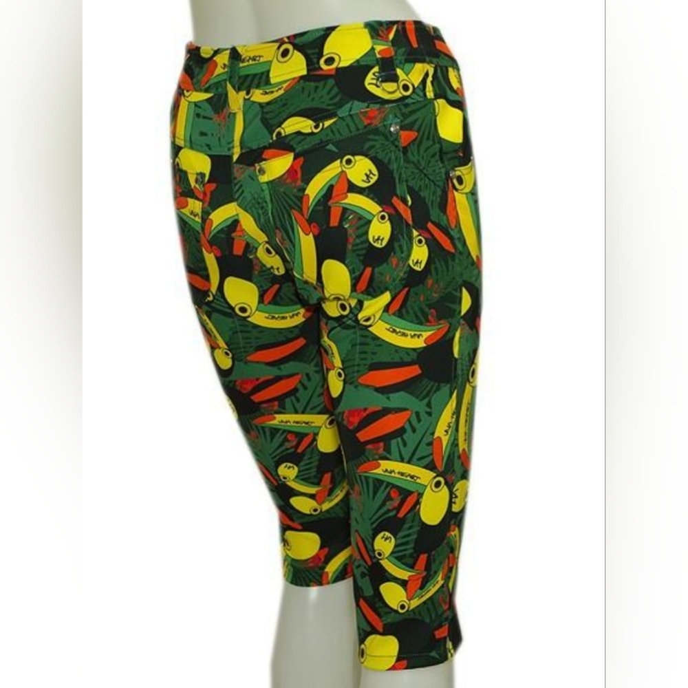 Viva Heart Japanese Golf Brand, Parrot Women's Capri Pants, Size 10/40, EUC